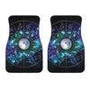 Galaxy Zodiac Wheel Print Front Car Floor Mats