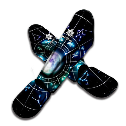Galaxy Zodiac Wheel Print Muay Thai Shin Guard