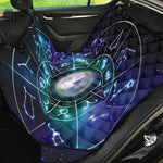 Galaxy Zodiac Wheel Print Pet Car Back Seat Cover
