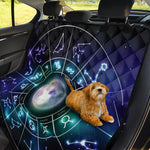 Galaxy Zodiac Wheel Print Pet Car Back Seat Cover