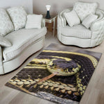 Garter Snake Print Area Rug