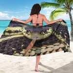Garter Snake Print Beach Sarong Wrap