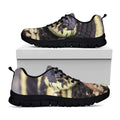 Garter Snake Print Black Running Shoes