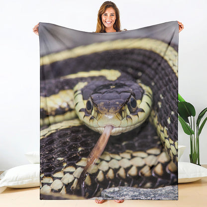 Garter Snake Print Blanket
