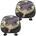 Garter Snake Print Car Headrest Covers