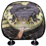Garter Snake Print Car Headrest Covers