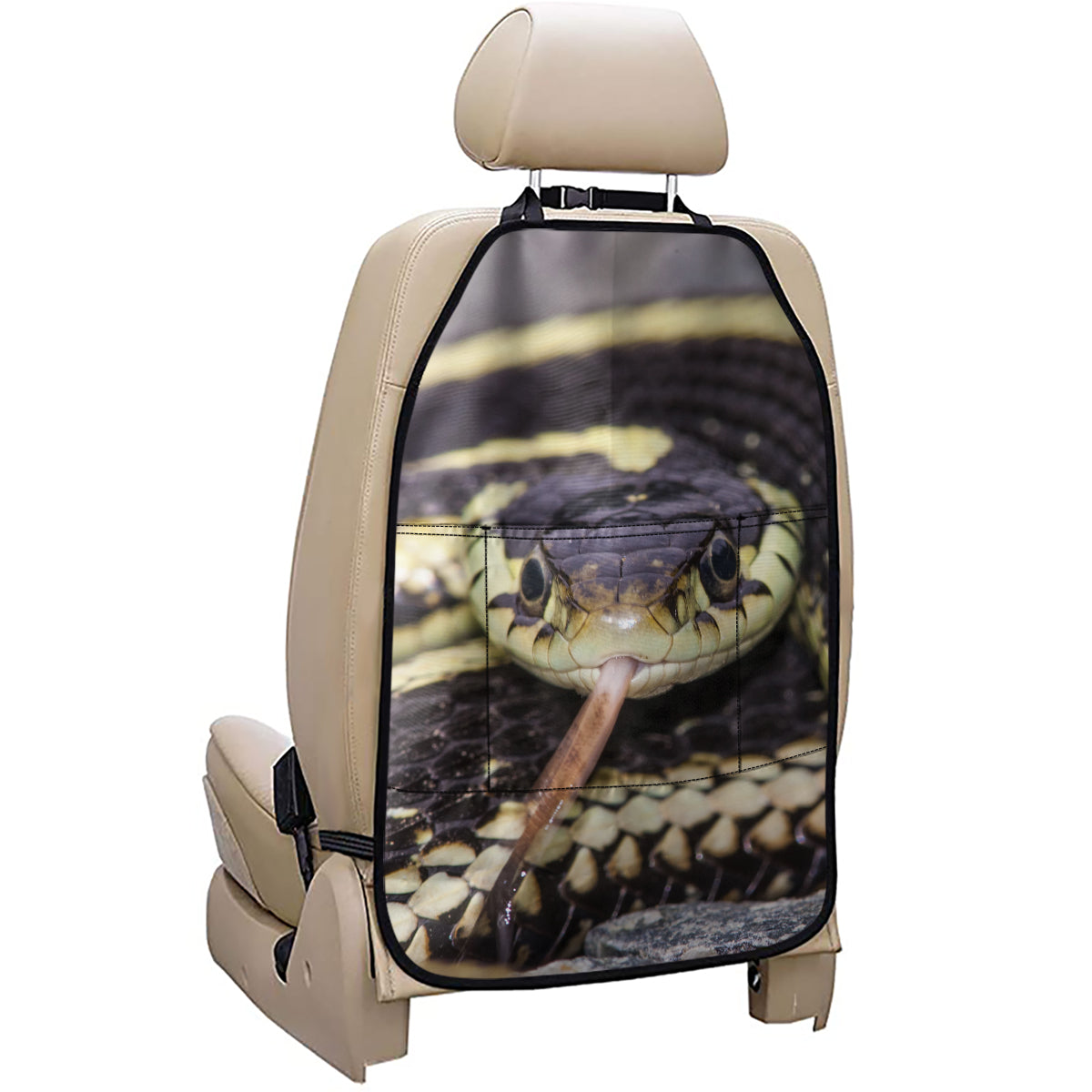 Garter Snake Print Car Seat Organizers