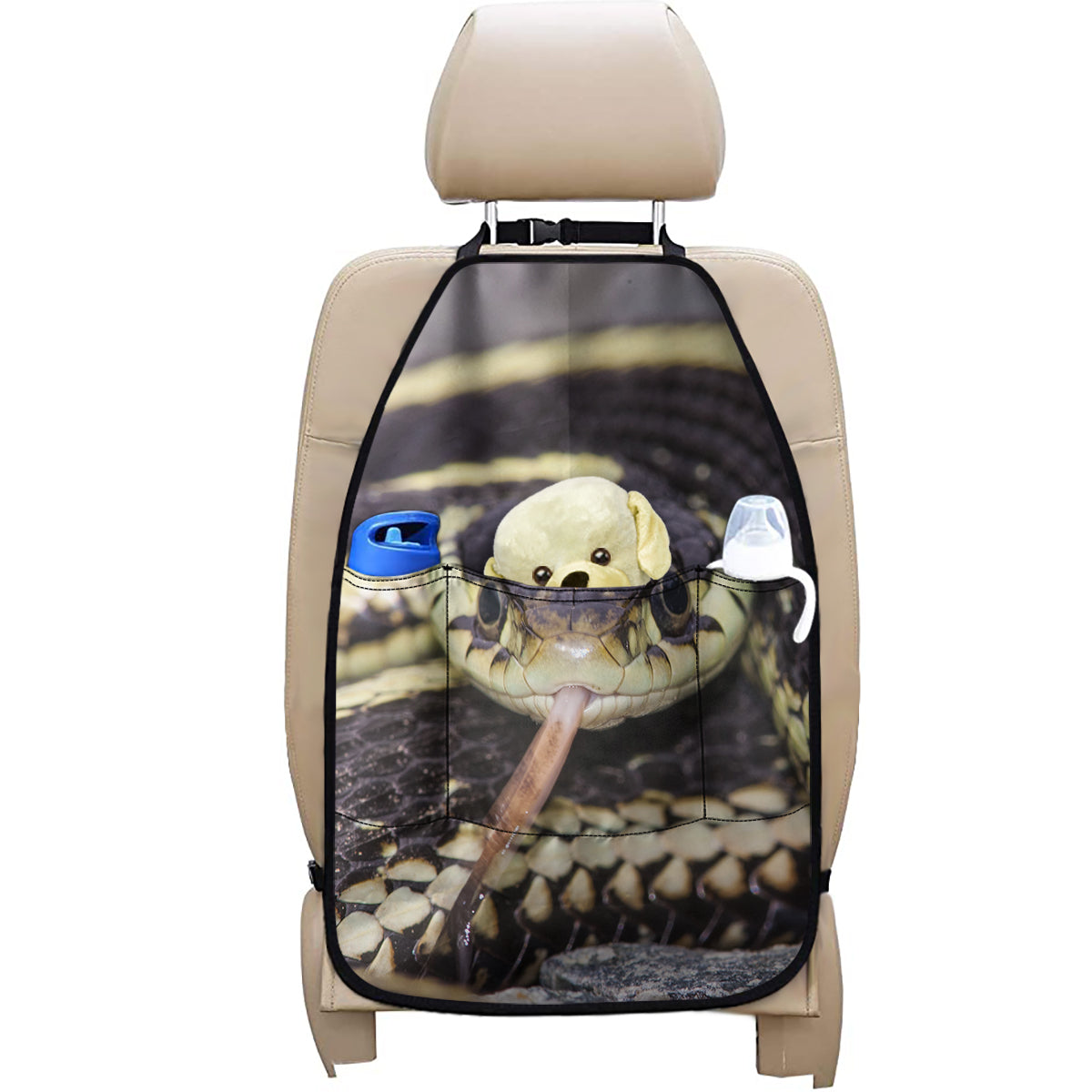 Garter Snake Print Car Seat Organizers