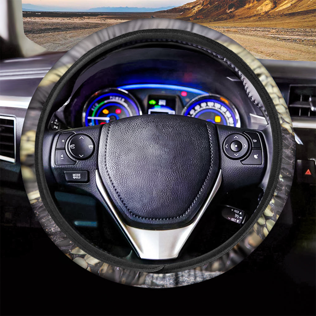Garter Snake Print Car Steering Wheel Cover