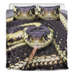 Garter Snake Print Duvet Cover Bedding Set