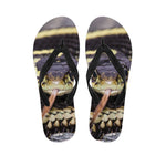 Garter Snake Print Flip Flops