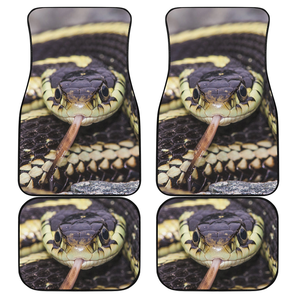Garter Snake Print Front and Back Car Floor Mats