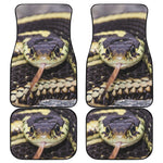 Garter Snake Print Front and Back Car Floor Mats