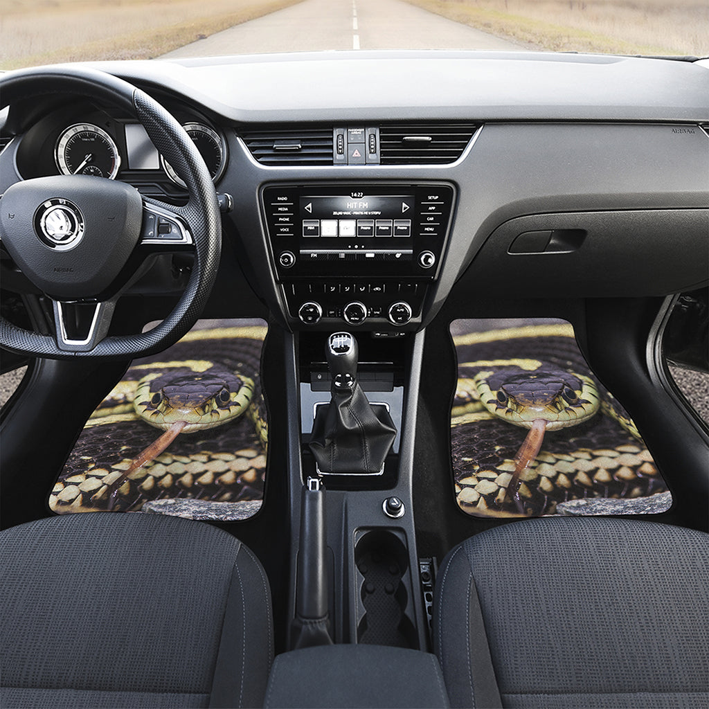 Garter Snake Print Front and Back Car Floor Mats