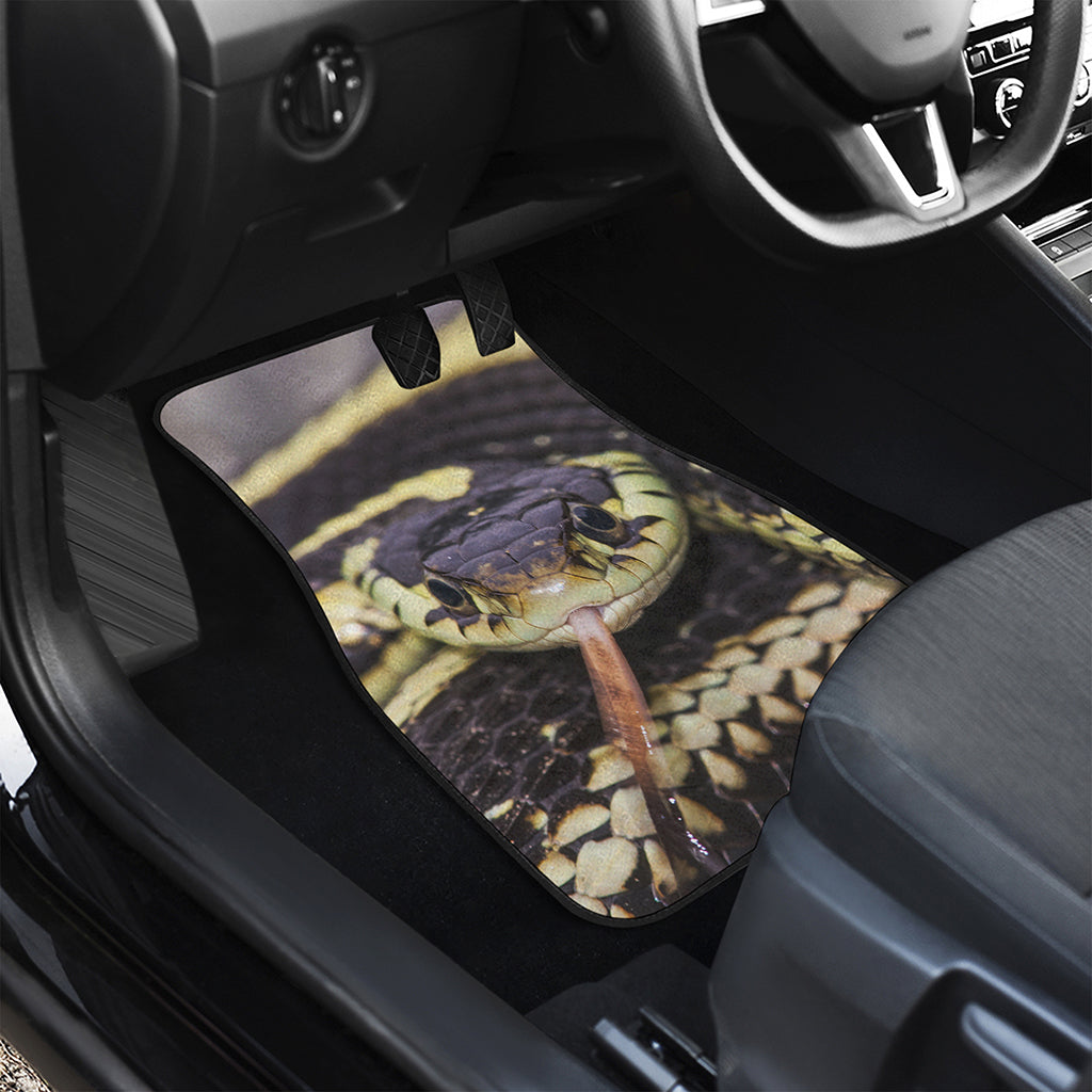 Garter Snake Print Front and Back Car Floor Mats