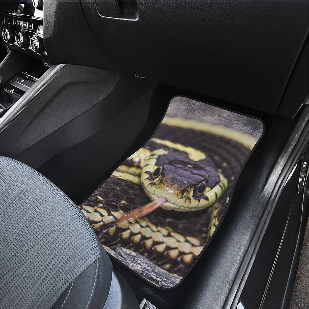 Garter Snake Print Front and Back Car Floor Mats