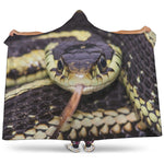 Garter Snake Print Hooded Blanket