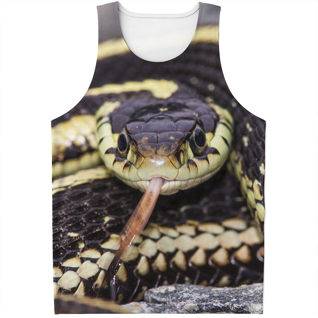 Garter Snake Print Men's Tank Top