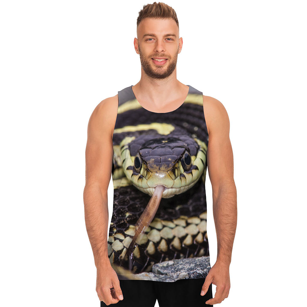 Garter Snake Print Men's Tank Top
