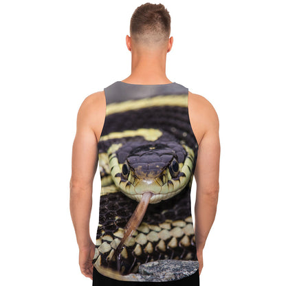 Garter Snake Print Men's Tank Top