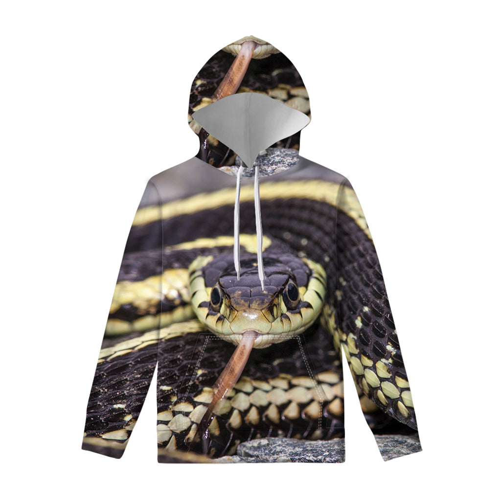 Garter Snake Print Pullover Hoodie