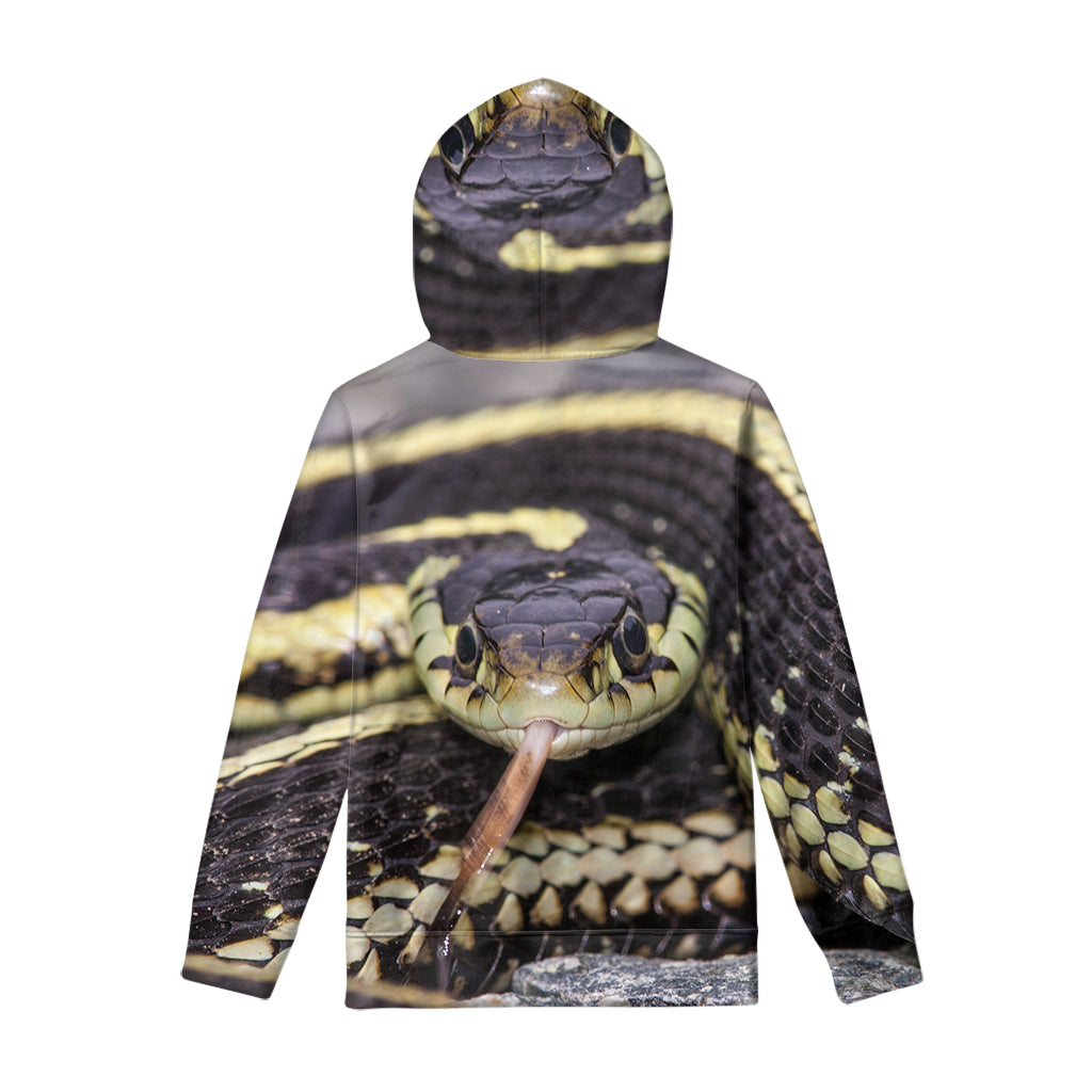 Garter Snake Print Pullover Hoodie
