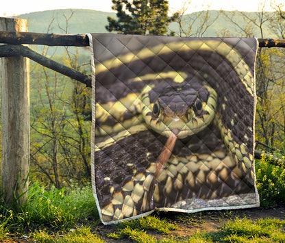 Garter Snake Print Quilt