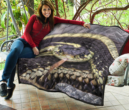 Garter Snake Print Quilt