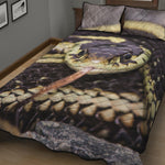 Garter Snake Print Quilt Bed Set