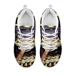 Garter Snake Print White Sneakers