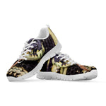 Garter Snake Print White Sneakers