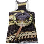 Garter Snake Print Women's Racerback Tank Top