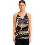 Garter Snake Print Women's Racerback Tank Top
