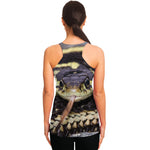 Garter Snake Print Women's Racerback Tank Top