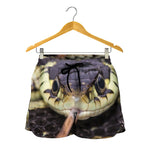 Garter Snake Print Women's Shorts