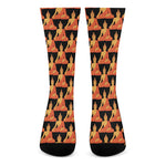 Gautama Buddha Pattern Print Crew Socks