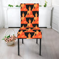 Gautama Buddha Pattern Print Dining Chair Slipcover