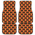 Gautama Buddha Pattern Print Front and Back Car Floor Mats