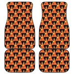 Gautama Buddha Pattern Print Front and Back Car Floor Mats