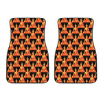 Gautama Buddha Pattern Print Front Car Floor Mats