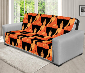 Gautama Buddha Pattern Print Futon Protector