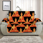 Gautama Buddha Pattern Print Half Sofa Protector