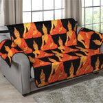 Gautama Buddha Pattern Print Loveseat Protector