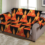 Gautama Buddha Pattern Print Loveseat Protector