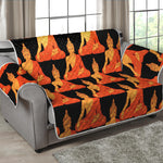 Gautama Buddha Pattern Print Loveseat Protector