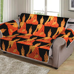 Gautama Buddha Pattern Print Loveseat Protector