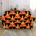 Gautama Buddha Pattern Print Loveseat Slipcover