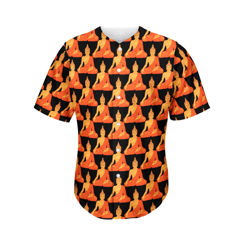 Gautama Buddha Pattern Print Men's Baseball Jersey