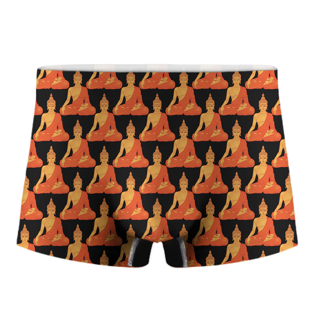 Gautama Buddha Pattern Print Men's Boxer Briefs