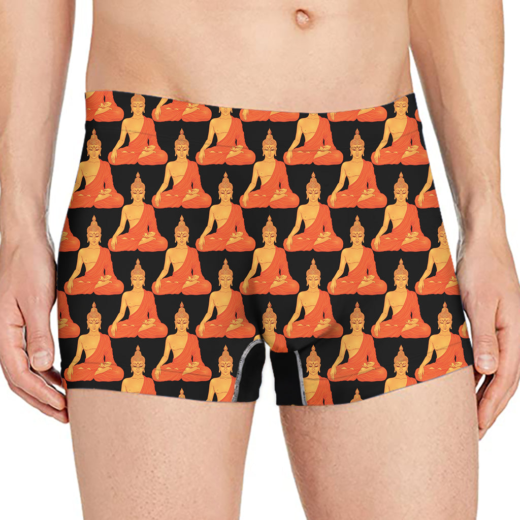 Gautama Buddha Pattern Print Men's Boxer Briefs